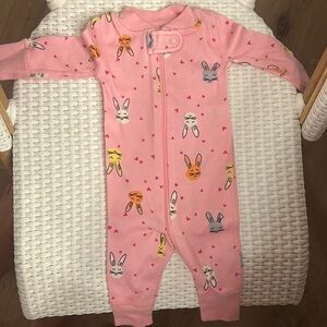 Girls, pink, newborn, Hannah Anderson sleeper/pajamas